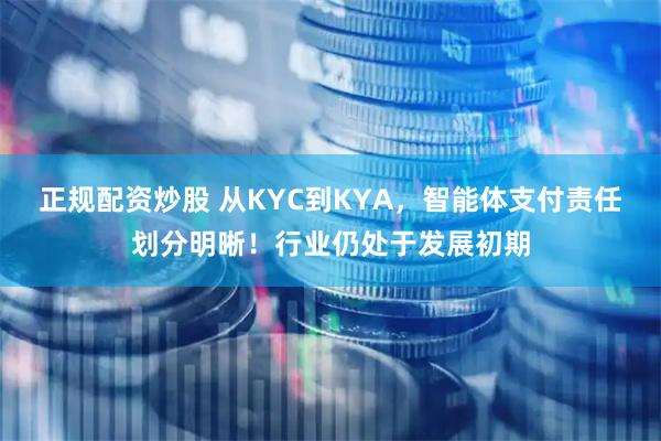 正规配资炒股 从KYC到KYA，智能体支付责任划分明晰！行业仍处于发展初期